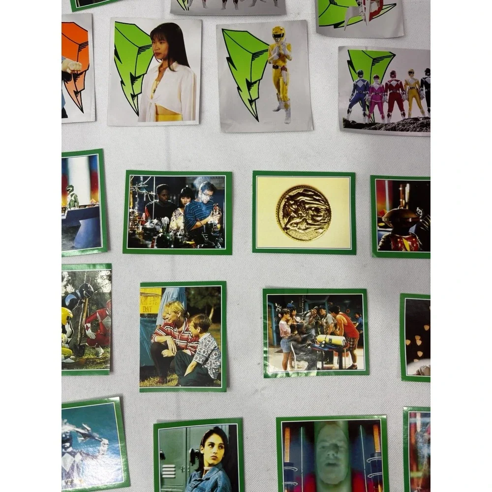 LOT 50+ Merlin Collections Mighty Morphin Power Rangers TRADING STICKER/ROLL